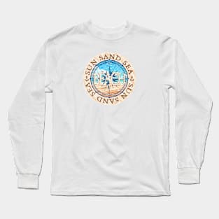 Sun Sand Sea Beach Long Sleeve T-Shirt